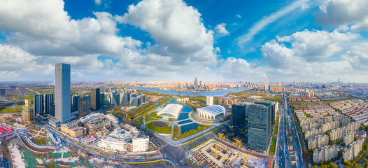 The city scenery of Shanghai, China