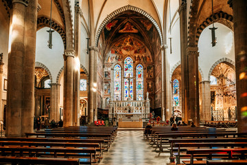 Santa Maria Novella, interior, Florence.
