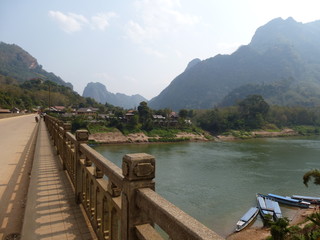 Brücke in Nong Kiao, Laos