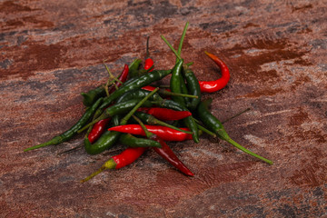 Hot and spicy Chili pepper heap
