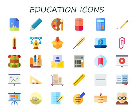 education icon set