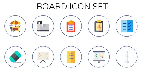 board icon set