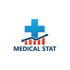 Obraz premium Medical Statistic Logo Template Design