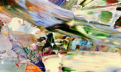 Colorful abstract background wallpaper. Modern motif visual art.  Mixtures of oil paint. Trendy...