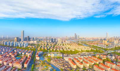 City Scenery of Pudong New Area, Shanghai, China