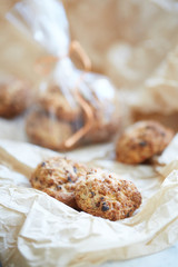biscuits. homemade cookie with berry