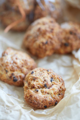 biscuits. homemade cookie with berry