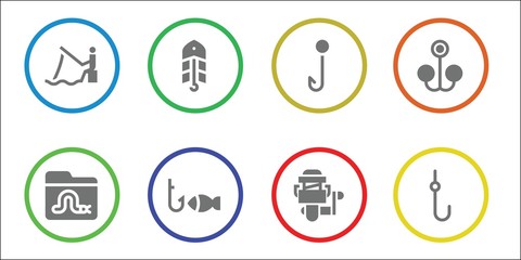 Fototapeta premium fisherman icon set