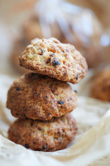 biscuits. homemade cookie with berry