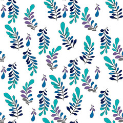 Fototapeta premium Texture with flowers and plants. Floral ornament. Original flowers pattern.