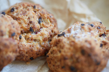 biscuits. homemade cookie with berry