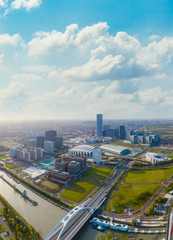 Obraz premium City Scenery of Pudong New Area, Shanghai, China