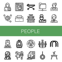 people icon set