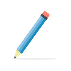 vector illustration of pencil. pencil flat design 