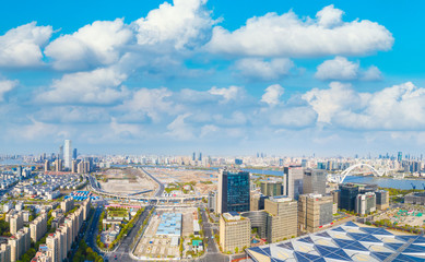 Fototapeta na wymiar City Scenery of Pudong New Area, Shanghai, China