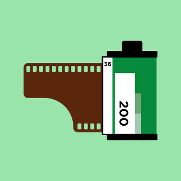 100,000 Film canister icon Vector Images