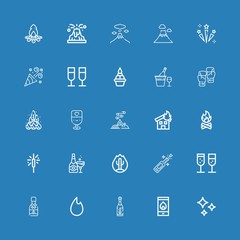 Editable 25 explosion icons for web and mobile
