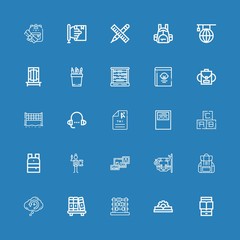 Editable 25 learn icons for web and mobile