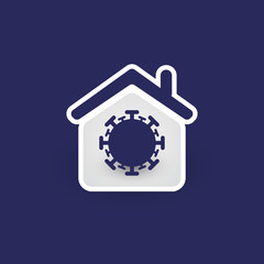 Stay Safe at Home if You're Infected  - Home Quarantine Concept - Vector Design