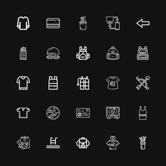 Editable 25 back icons for web and mobile