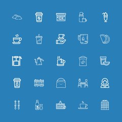 Editable 25 tea icons for web and mobile
