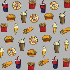 TEXTURA PATRÓN COMIDA