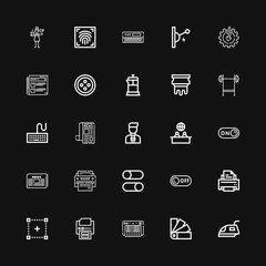 Editable 25 press icons for web and mobile