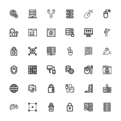 Editable 36 www icons for web and mobile