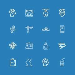 Editable 16 logo icons for web and mobile