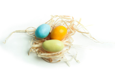 Small multicolored eggs