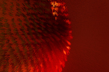 Abstract ball shape with rod shaped attachments