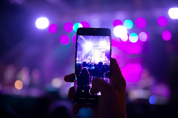 Photographing a concert