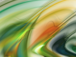 Abstract color dynamic background with lighting effect. Fractal wavy. Fractal art