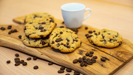 Homemade Cookies with a Cup of Coffee