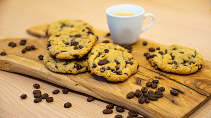 Homemade Cookies with a Cup of Coffee