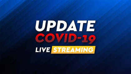 Live streaming coronavirus banner background vector template.