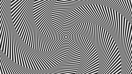 Op background. Abstract background. Hallucinations black and white lines. 