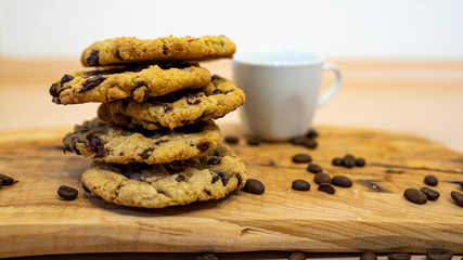 Homemade Cookies with a Cup of Coffee