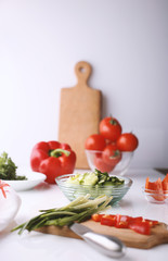vegetable ingredients for a light salad