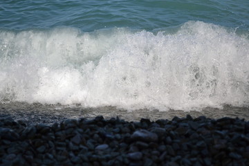 waves on the beach