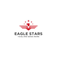 Modern Eagle Logo design Vector icon template