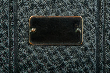 Old vintage black leather background