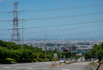 Taiwan country side slope road 