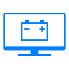 Autobatterie und Monitor