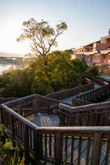 西海橋と遊歩道