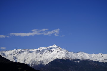Fototapeta na wymiar Panorama of the rocciamelone