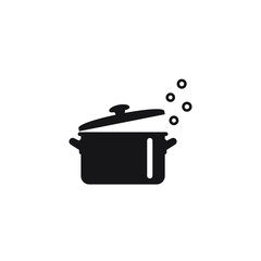 Cooking pan icon, Pot icon vector isolated