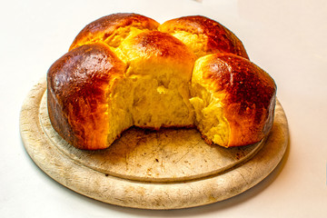 Brioche filled with jam,