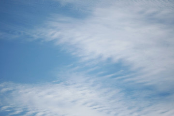 Naklejka na ściany i meble Cloud and blue sky on the summer texture background wallpaper