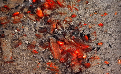 Embers and ashes background. Ashes to ashes.